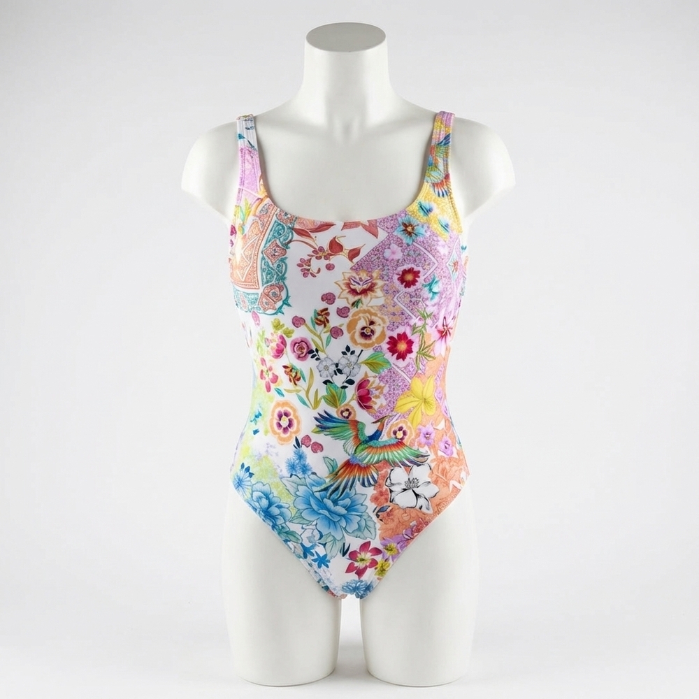 NEW JOHNNY WAS reverse pique tank one piece in paula